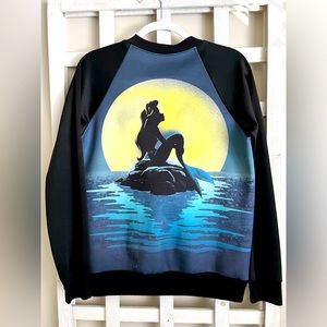 Ariel little mermaid printed zip jacket